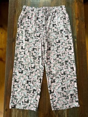 Doggie Drawings Women’s XL Plink Fleece Dachshunds Pajama Pants | SKU 0031